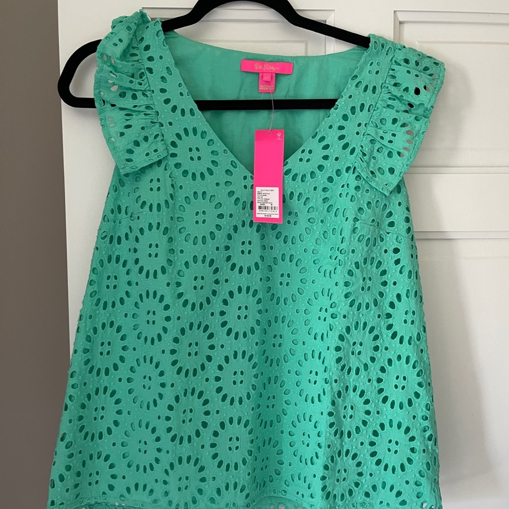 Lily Pulitzer Lina Eyelet Top